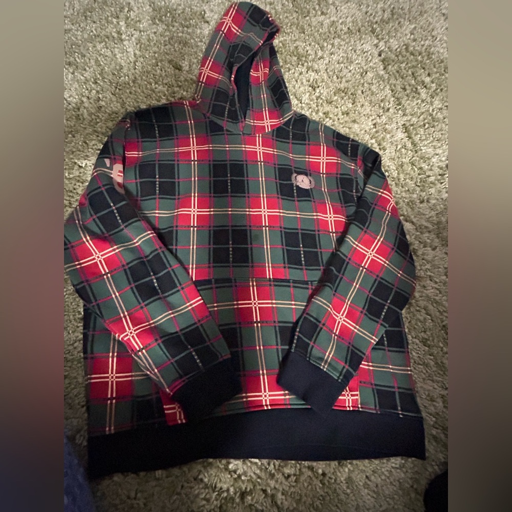 GAP Plaid Hoodie. Tear in the back where the tag was located.
